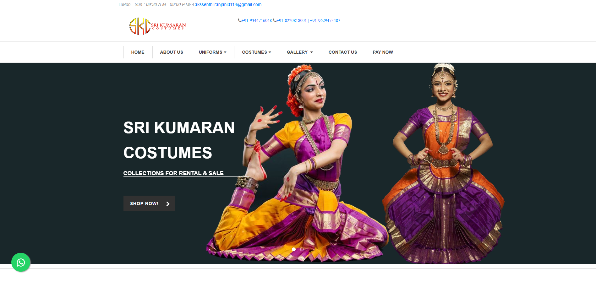Kumaran Costumes